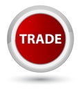 Trade prime red round button Royalty Free Stock Photo