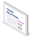 Data Analysis Trade Relations Presentation Vector