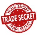 Trade secret grunge rubber stamp Royalty Free Stock Photo