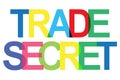 trade secret on white Royalty Free Stock Photo