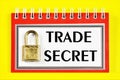 Trade secret - the words of the text, the confidentiality agreement-legal form.