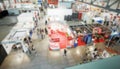 Trade show background with an intentional blur effect applied Royalty Free Stock Photo