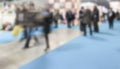 Trade show background with an intentional blur effect applied Royalty Free Stock Photo