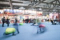 Trade show background with an intentional blur effect applied Royalty Free Stock Photo