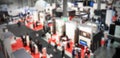 Trade show, intentionally blurred background Royalty Free Stock Photo