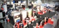 Trade show people, intentionally blurred background Royalty Free Stock Photo