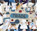 Trade Swap Deal Exchange Merchandise Commerce Concept