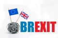 Trade war - Brexit, economic conflict betwen United Kingdom and European Union