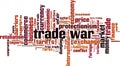 Trade war word cloud Royalty Free Stock Photo