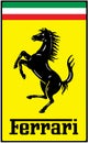 Trademark FERRARI. Logo. drawing.