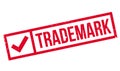 Trademark rubber stamp Royalty Free Stock Photo