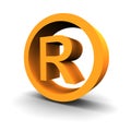 Trademark symbol 3d