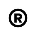 Trademark symbols, rademark legal protection mark.