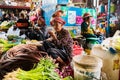 Trader at Kampot fresh market