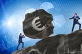 The trader trading in euro currency