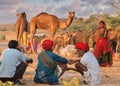 Traders at the Pushkar Camel Fair in Rajasthan, India.