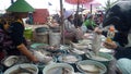 Traders show their fish to buyers at the Tanjung Kait Fish Auction Place, Tangerang Regency, Wednesday (12/30/2020).