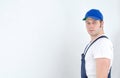 Tradesman in uniform Royalty Free Stock Photo