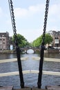 Dutch bridge in Amsterdam Royalty Free Stock Photo