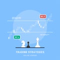 Stock trading strategies Royalty Free Stock Photo