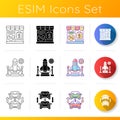 Trading business icons set Royalty Free Stock Photo