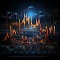 Trading candlestick chart unveils stock market dynamics, aiding strategic investment choices