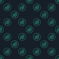 Trading Chart in Circle vector Trading and Investment seamless pattern in thin line style Royalty Free Stock Photo