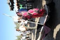 Trading on a city street in Somalia