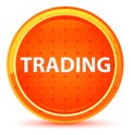 Trading Natural Orange Round Button Royalty Free Stock Photo