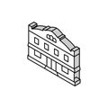 trading post store isometric icon vector illustration