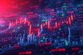 Trading precision Digital stock market graph and candlestick chart for analysis