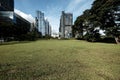 Beautiful city view of cloudy sky at Singapore skyline city Royalty Free Stock Photo