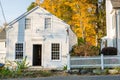 Tradinional New England Wooden Haouse on a Summer Fall Afternoon Royalty Free Stock Photo