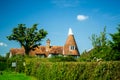 A tradional oast house in the countryside