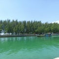 Tradisional boat at the pari island