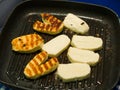 Traditinal Cypriot Halloumi Cheese Royalty Free Stock Photo
