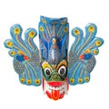 Traditional Sri Lankan mask isolated Royalty Free Stock Photo