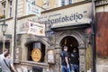 Traditioanal historical pub U Krale Brabantskeho in center of Prague Royalty Free Stock Photo