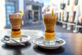 Traditioanl canarian coffee barraquito Royalty Free Stock Photo