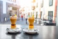 Traditioanl canarian coffee barraquito Royalty Free Stock Photo