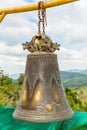 Tradition asian bell in Buddhism temple in Phuket island,Thailand. Famous Big bell wish near Gold Buddha Royalty Free Stock Photo