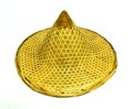 Tradition bamboo hat isolated on white background Royalty Free Stock Photo