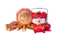 Tradition Chinese cloth doll tiger,2022 is year of the tiger,Rightside chinese wording mean:good luck