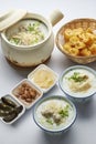 Tradition chinese cuisine claypot porridge