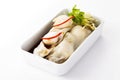 Tradition Chinese rice roll with Scallops