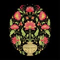 Tradition mughal motif, fantasy flowers