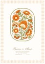 Tradition mughal motif, fantasy flowers