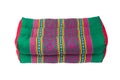 Tradition native Thai style pillow, isolated on white background Royalty Free Stock Photo