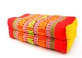 Tradition native Thai style rectangle pillow isolated Royalty Free Stock Photo