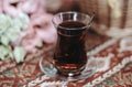 Tradition Turkish tulip shaped tea glass